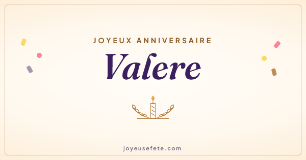 Image « Joyeux anniversaire Valere » au format large