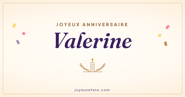 Image « Joyeux anniversaire Valerine » au format large