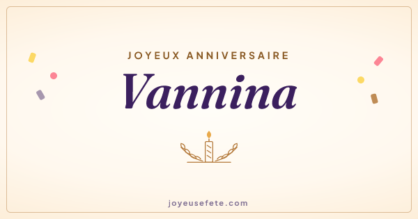 Image « Joyeux anniversaire Vannina » au format large