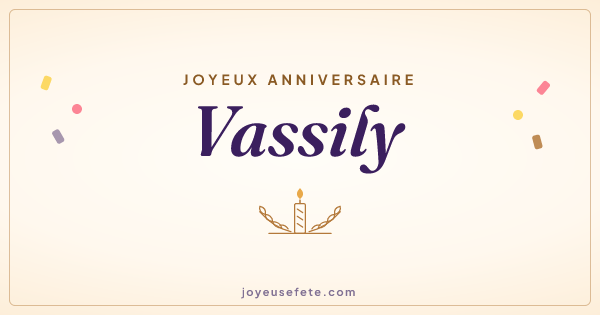 Image « Joyeux anniversaire Vassily » au format large