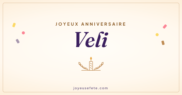 Image « Joyeux anniversaire Veli » au format large