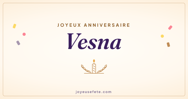 Image « Joyeux anniversaire Vesna » au format large