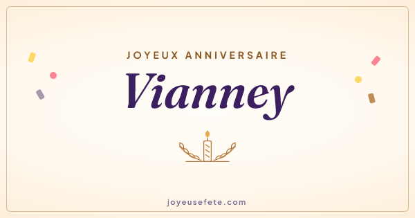 Image « Joyeux anniversaire Vianney » au format large