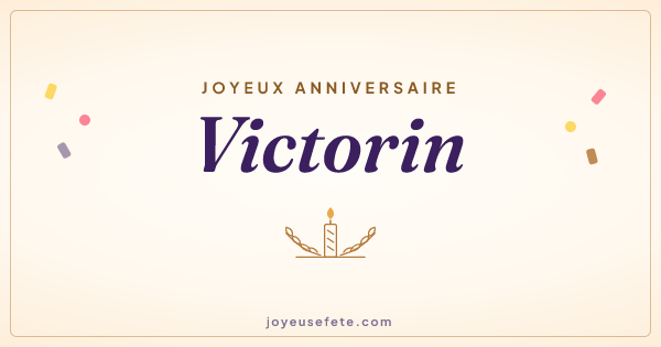 Image « Joyeux anniversaire Victorin » au format large