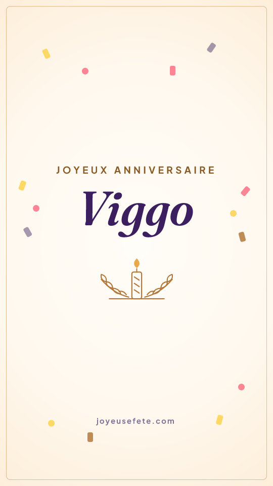Image « Joyeux anniversaire Viggo » au format story