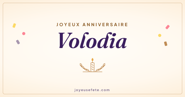 Image « Joyeux anniversaire Volodia » au format large