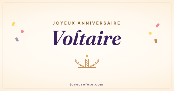 Image « Joyeux anniversaire Voltaire » au format large