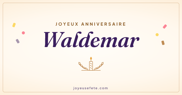 Image « Joyeux anniversaire Waldemar » au format large