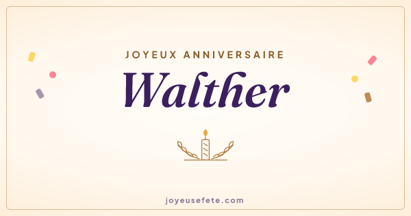 Image « Joyeux anniversaire Walther » au format large