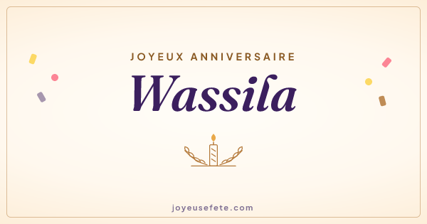 Image « Joyeux anniversaire Wassila » au format large