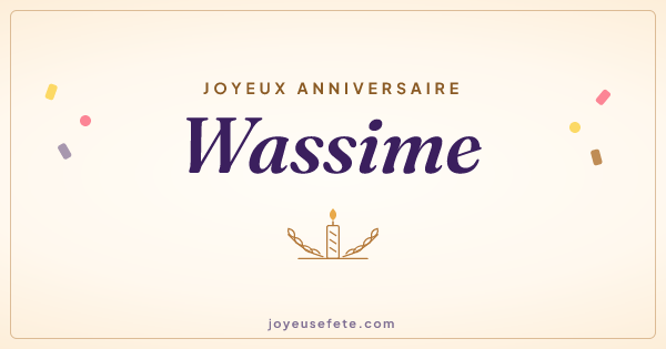 Image « Joyeux anniversaire Wassime » au format large