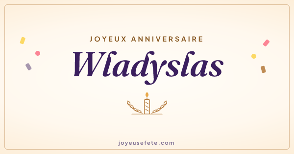 Image « Joyeux anniversaire Wladyslas » au format large