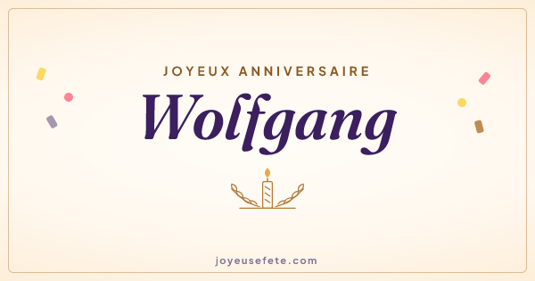 Image « Joyeux anniversaire Wolfgang » au format large