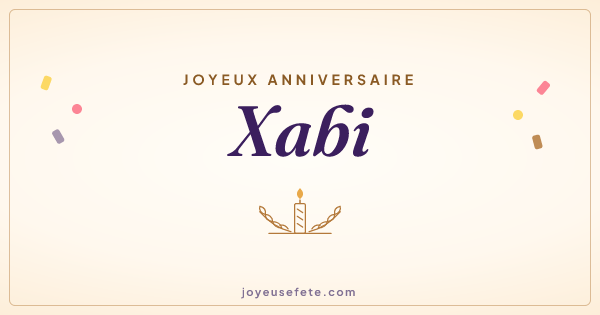 Image « Joyeux anniversaire Xabi » au format large
