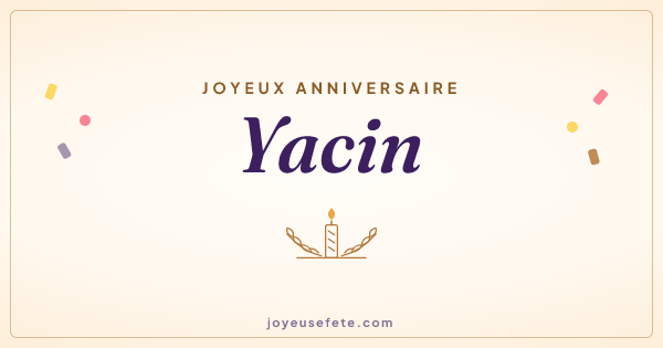 Image « Joyeux anniversaire Yacin » au format large