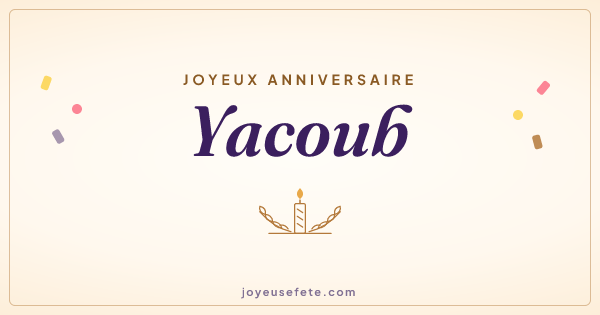 Image « Joyeux anniversaire Yacoub » au format large
