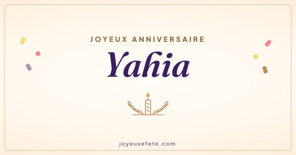 Image « Joyeux anniversaire Yahia » au format large