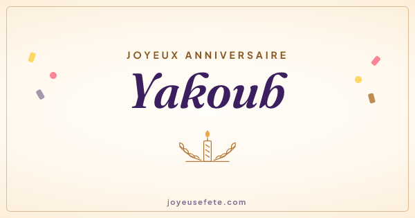 Image « Joyeux anniversaire Yakoub » au format large