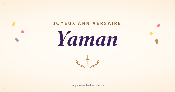 Image « Joyeux anniversaire Yaman » au format large