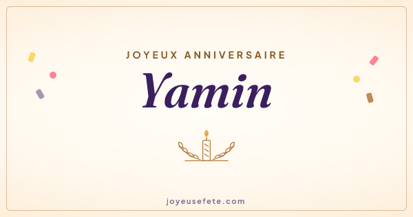 Image « Joyeux anniversaire Yamin » au format large