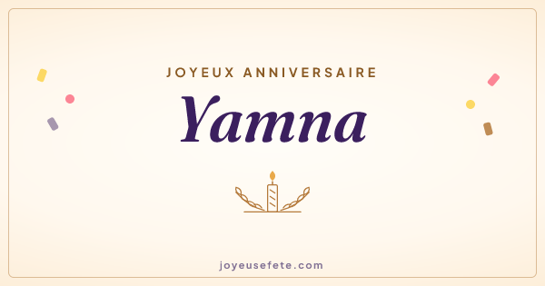 Image « Joyeux anniversaire Yamna » au format large