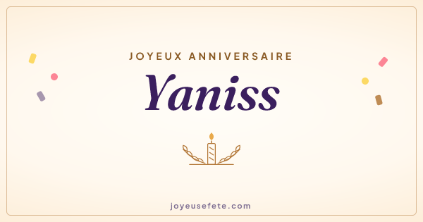 Image « Joyeux anniversaire Yaniss » au format large