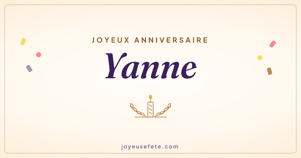 Image « Joyeux anniversaire Yanne » au format large