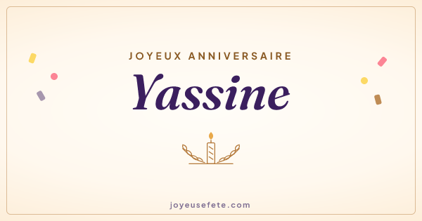 Image « Joyeux anniversaire Yassine » au format large