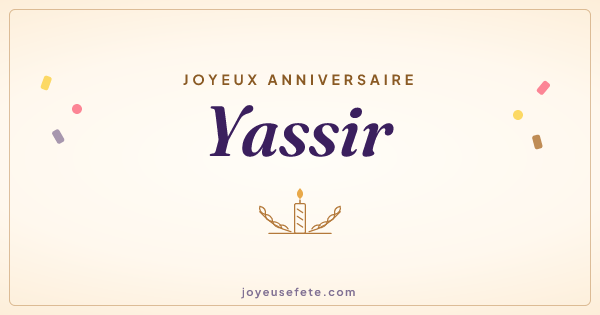 Image « Joyeux anniversaire Yassir » au format large
