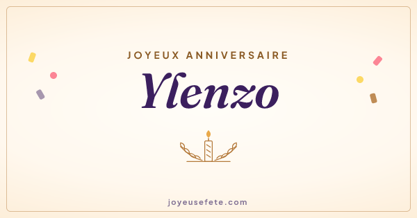 Image « Joyeux anniversaire Ylenzo » au format large