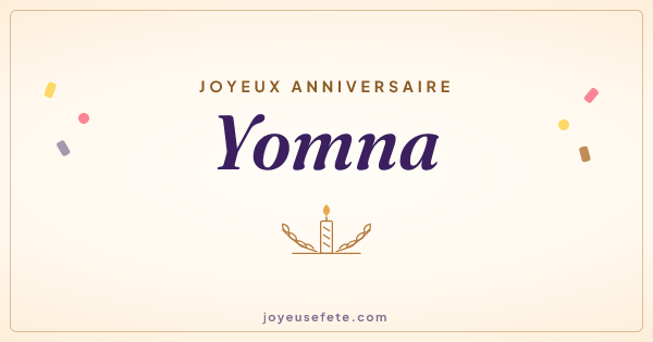 Image « Joyeux anniversaire Yomna » au format large