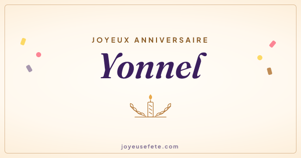 Image « Joyeux anniversaire Yonnel » au format large