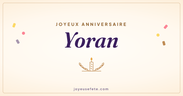 Image « Joyeux anniversaire Yoran » au format large