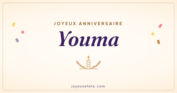 Image « Joyeux anniversaire Youma » au format large