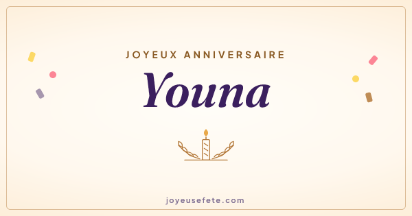 Image « Joyeux anniversaire Youna » au format large