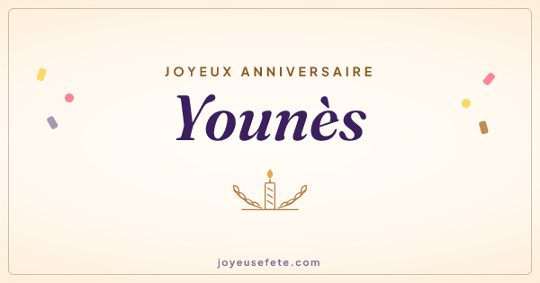 Image « Joyeux anniversaire Younès » au format large