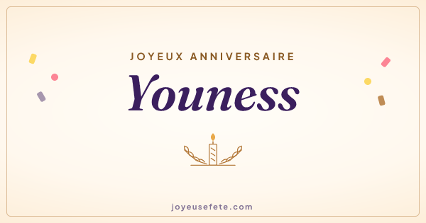 Image « Joyeux anniversaire Youness » au format large