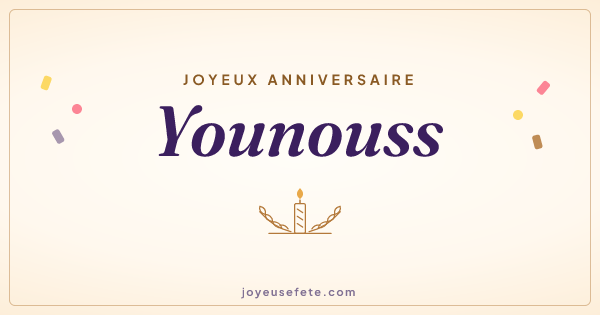 Image « Joyeux anniversaire Younouss » au format large