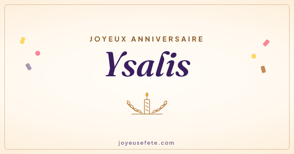 Image « Joyeux anniversaire Ysalis » au format large