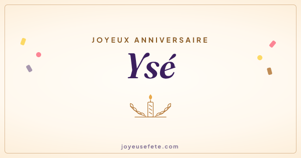Image « Joyeux anniversaire Ysé » au format large
