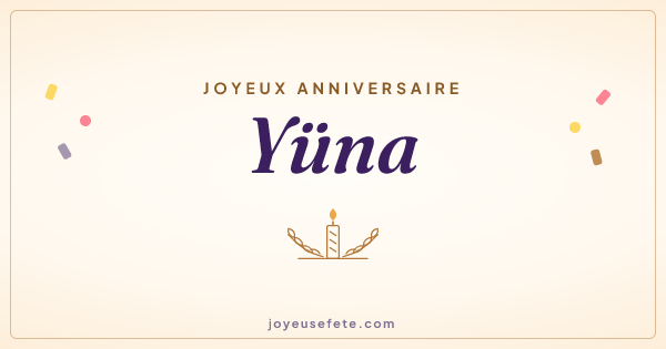 Image « Joyeux anniversaire Yüna » au format large