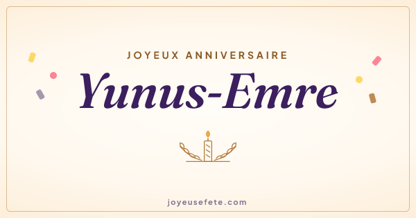 Image « Joyeux anniversaire Yunus-Emre » au format large