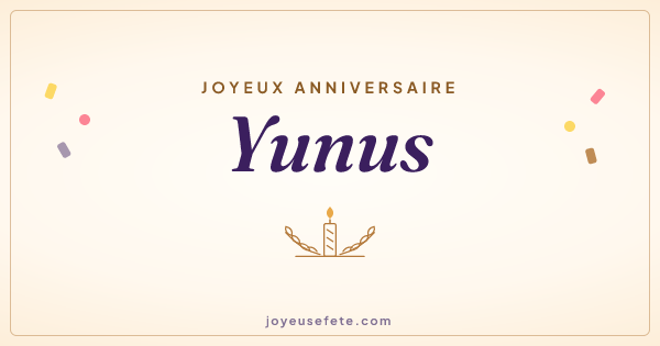 Image « Joyeux anniversaire Yunus » au format large