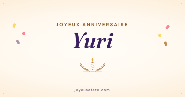 Image « Joyeux anniversaire Yuri » au format large