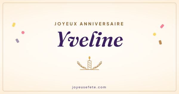Image « Joyeux anniversaire Yveline » au format large