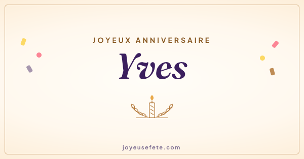 Image « Joyeux anniversaire Yves » au format large