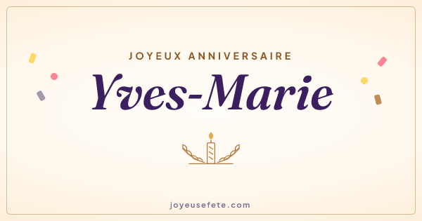 Image « Joyeux anniversaire Yves-Marie » au format large