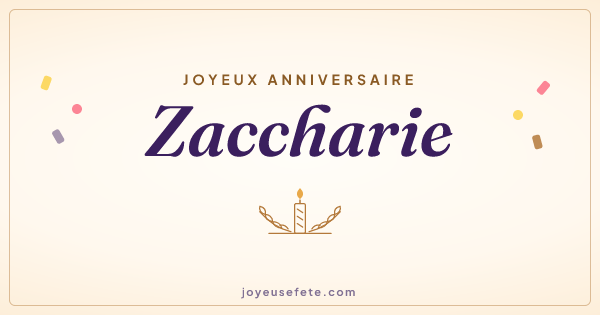 Image « Joyeux anniversaire Zaccharie » au format large