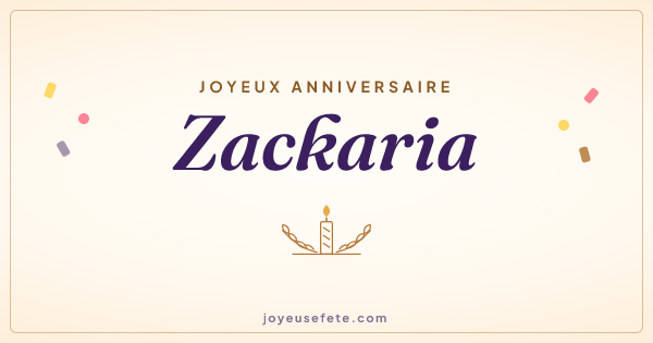 Image « Joyeux anniversaire Zackaria » au format large