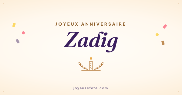 Image « Joyeux anniversaire Zadig » au format large